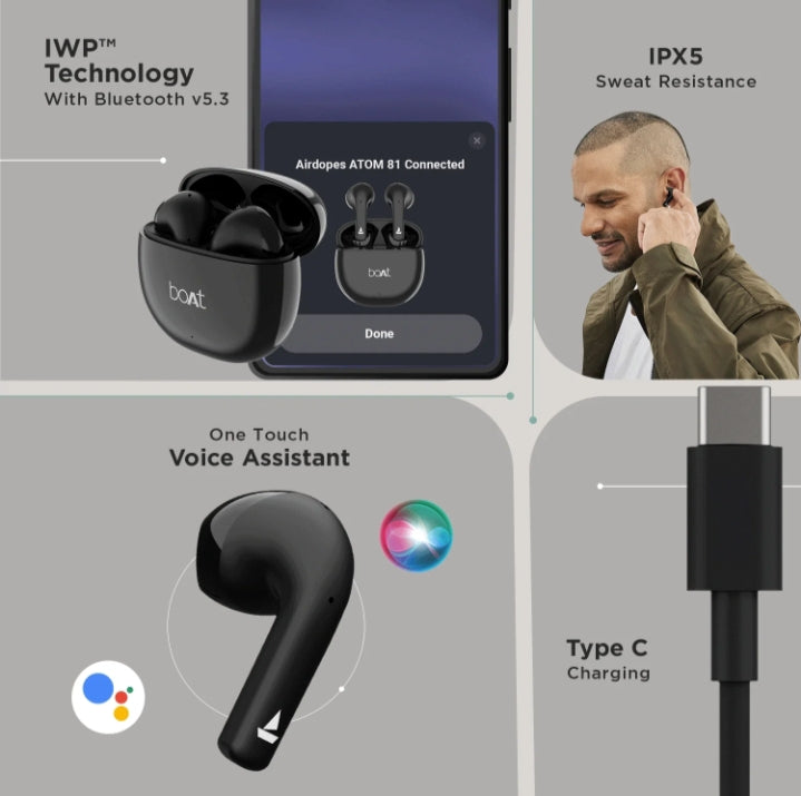 Wireless Earbuds with 50 Hours Playback, 13mm Drivers, ENx™ Technology, IPX5 Resistance